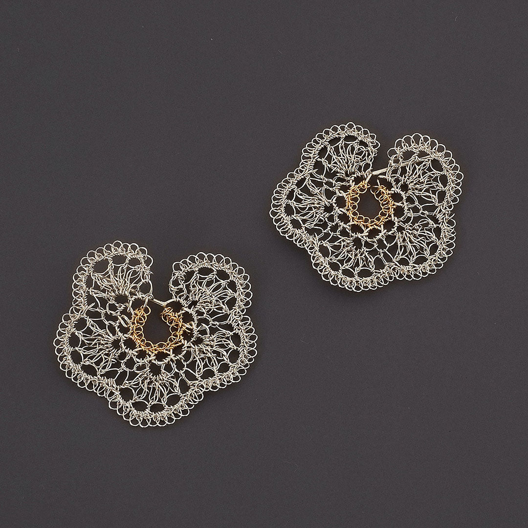 Matsu Earrings／ピアス（シルバー×ゴールド）Takahashi Naomi