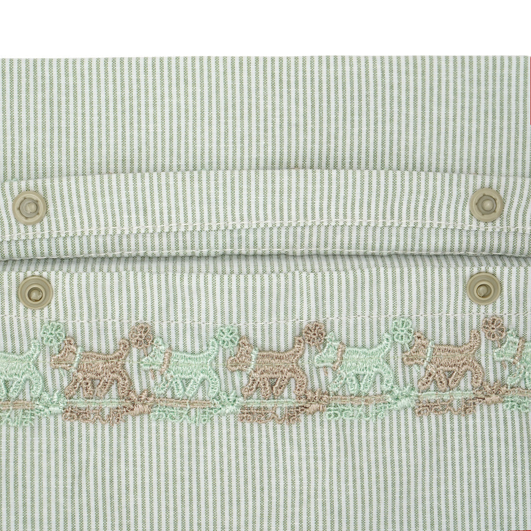 ティッシュＢＯＸカバー/おさんぽ(グリーン)TBC（CH）