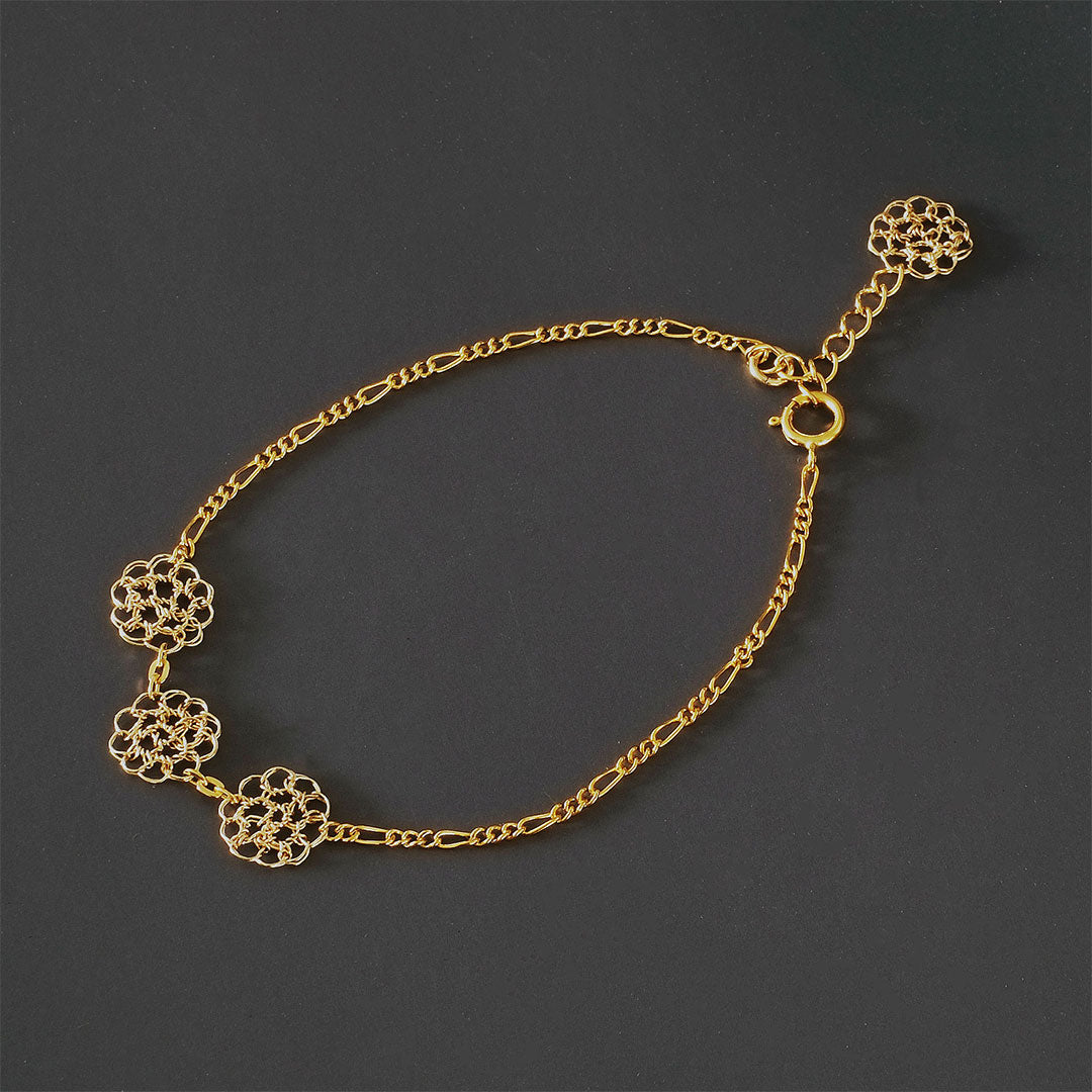 Karen Bracelet （ゴールド）Takahashi Naomi - Crochet with Wire -