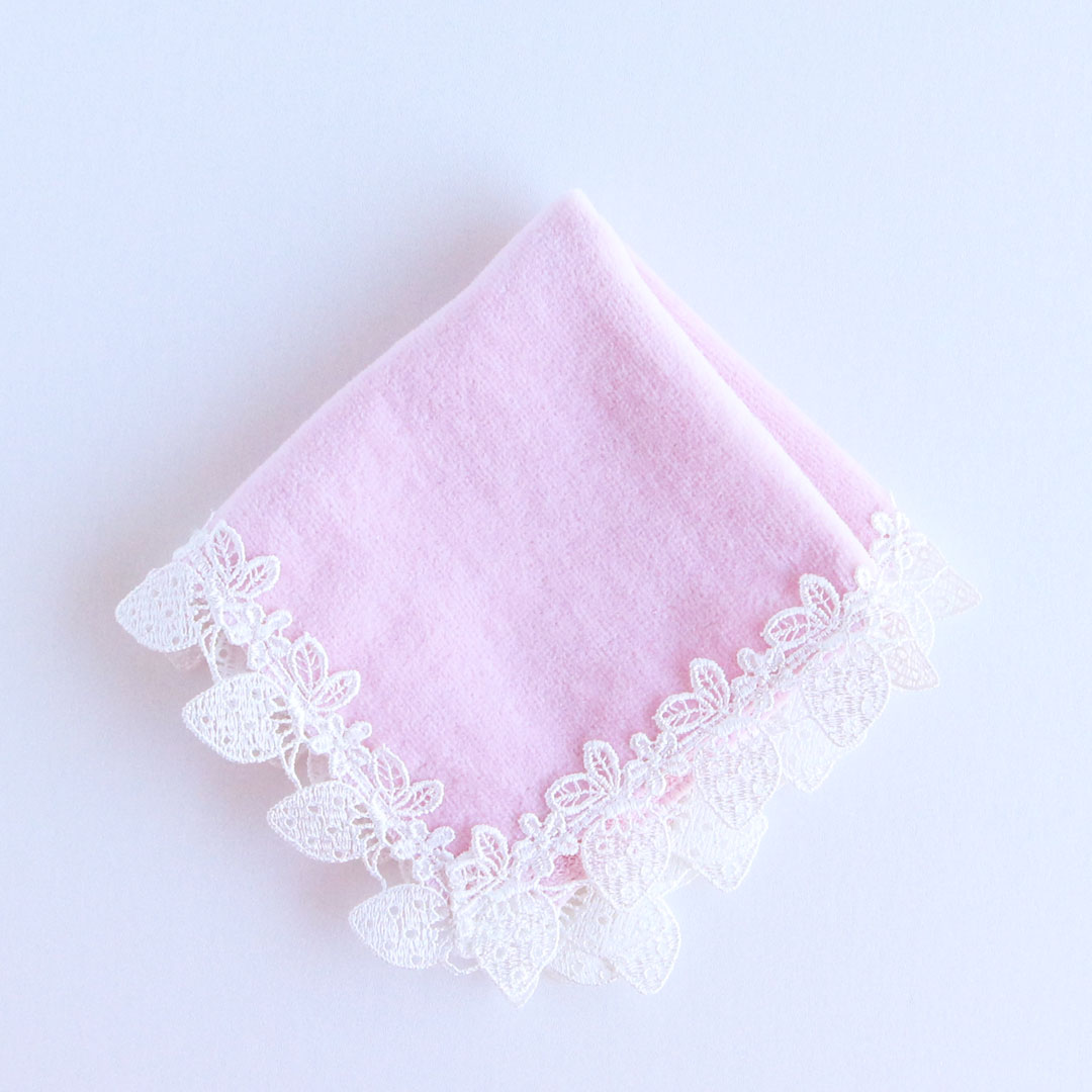 豊富な商品から タオルハンカチ/ストロベリー（ピンク） | 近沢レース店 横浜元町 服＆ファッション小物