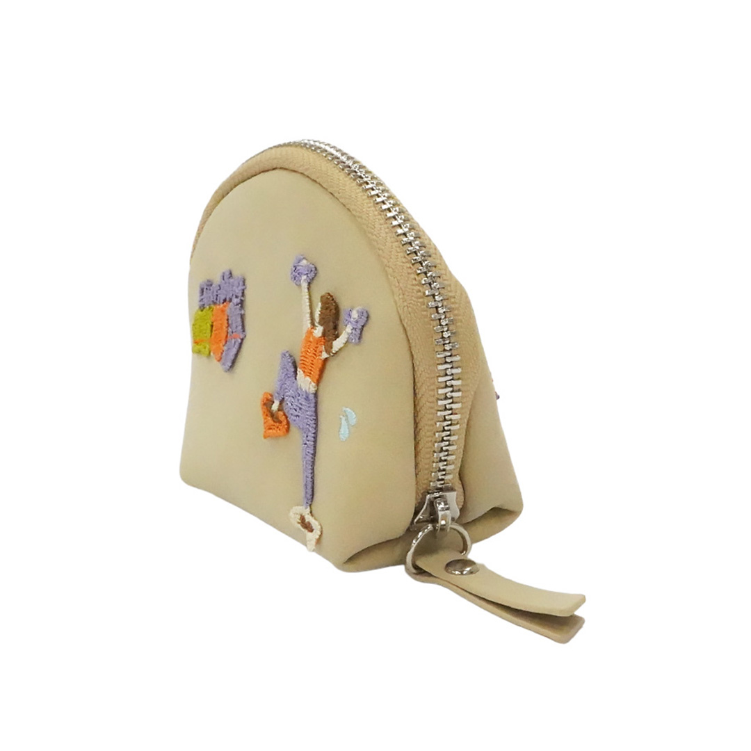 キーリングポーチ／ボルダリング（ベージュ×オレンジ） | 横浜元町