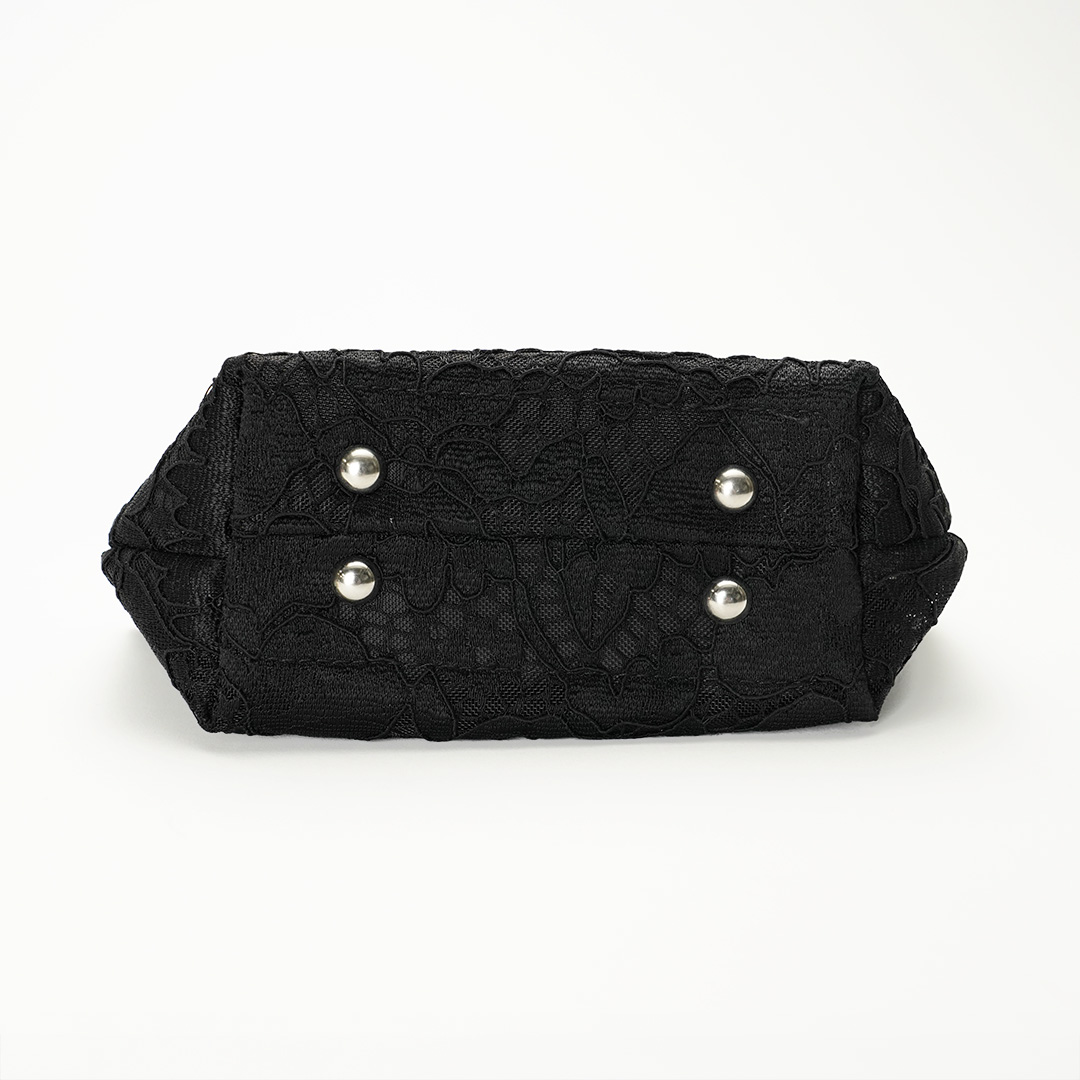 ブルーメン小物/マイクロトート（ブラック） | 横浜元町 近沢レース店