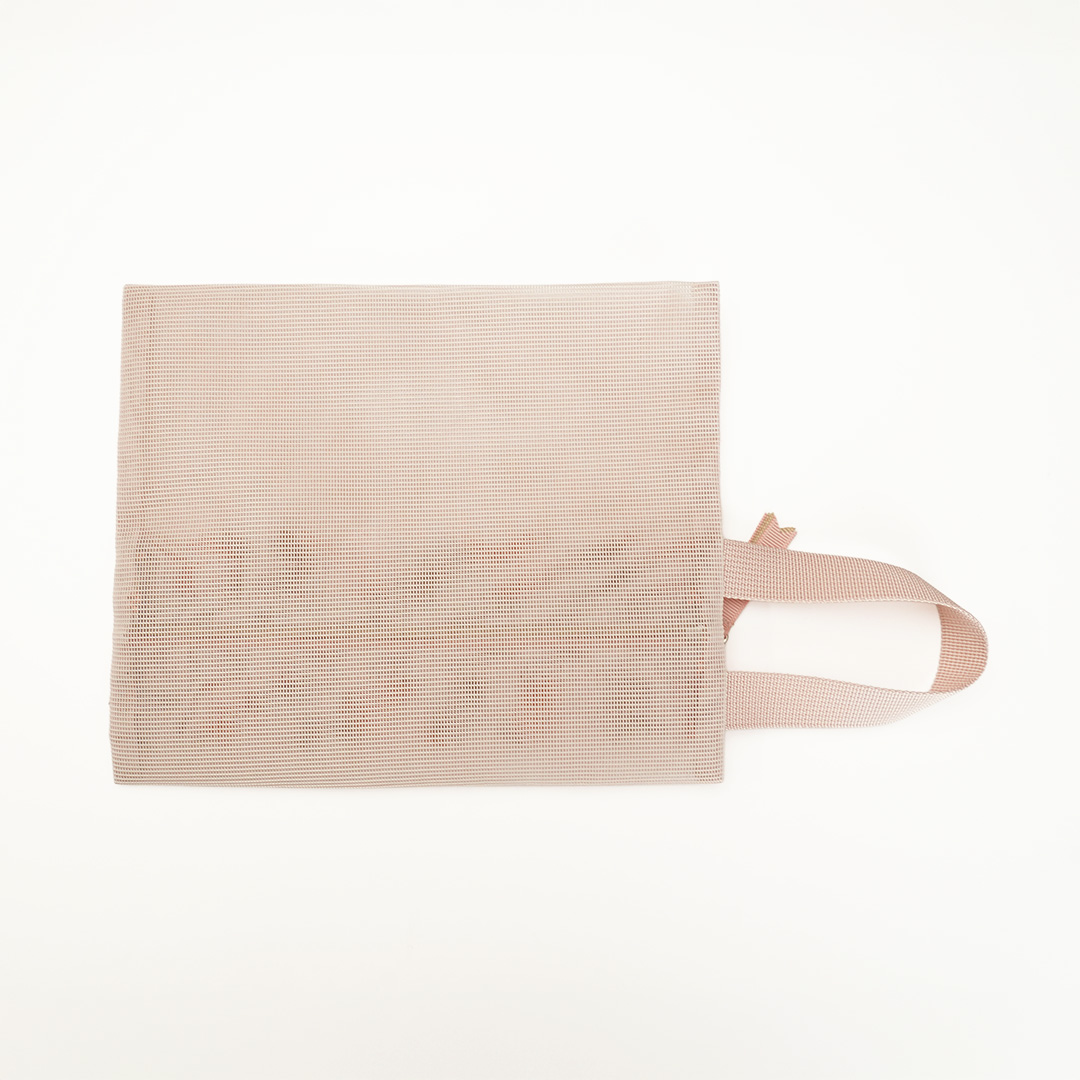 メッシュポーチ3点セット／ピンクベージュ（うさぎ） | 横浜元町 近沢