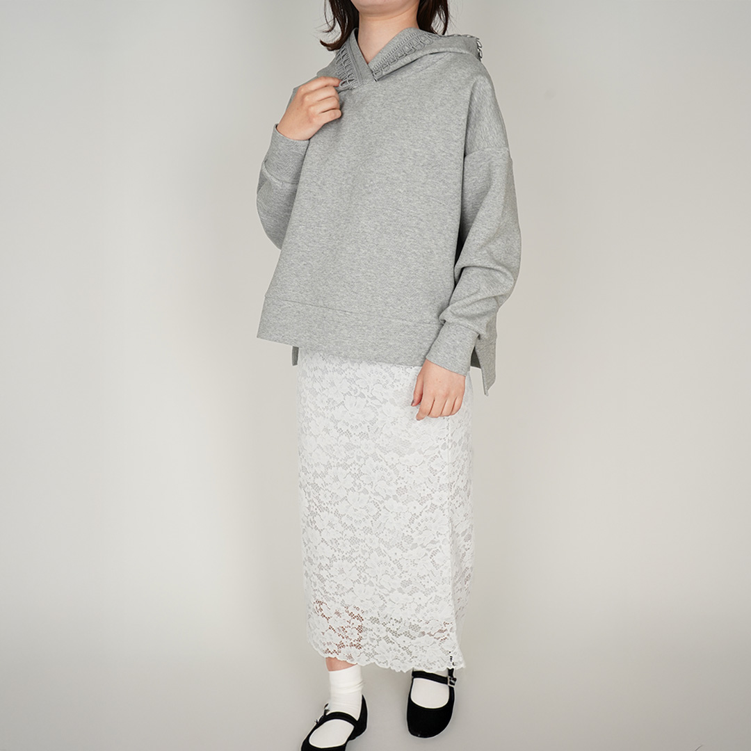 ラッセルレース/スカート（ブラック） | 横浜元町 近沢レース店