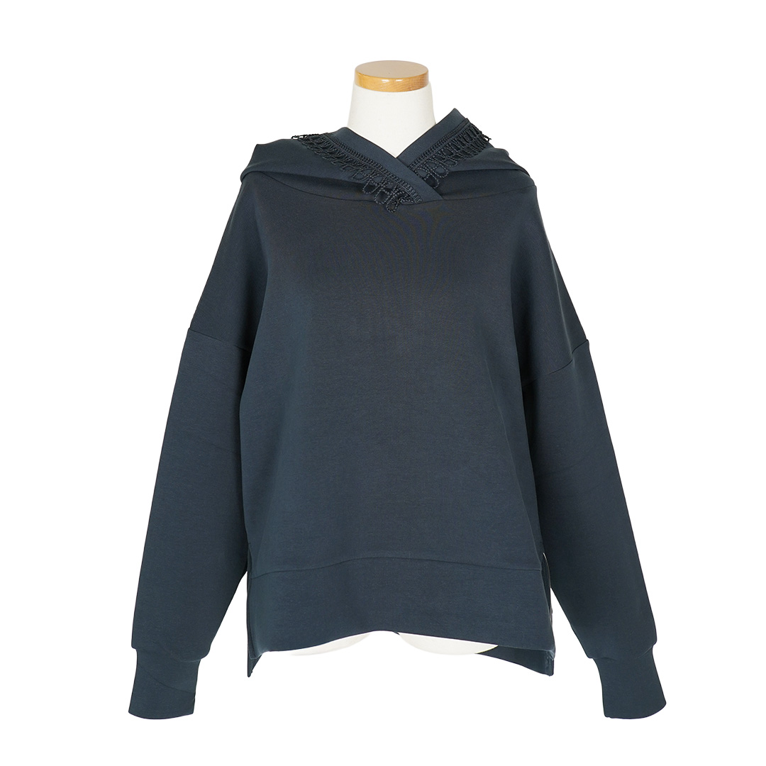 フード付きパーカー/ネイビー | 横浜元町 近沢レース店