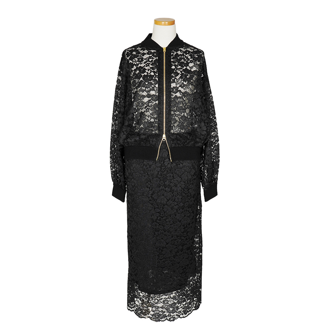 ラッセルレース/スカート（ブラック） | 横浜元町 近沢レース店