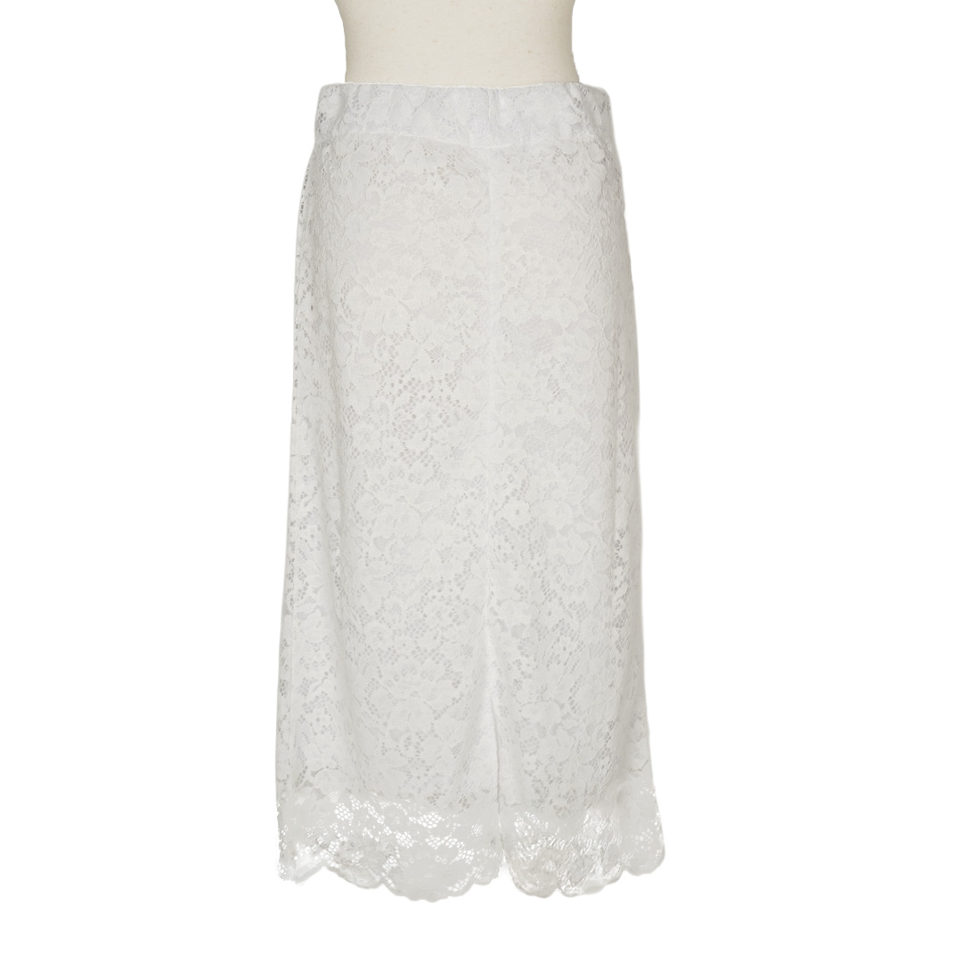 ラッセルレース/スカート（ホワイト） | 横浜元町 近沢レース店