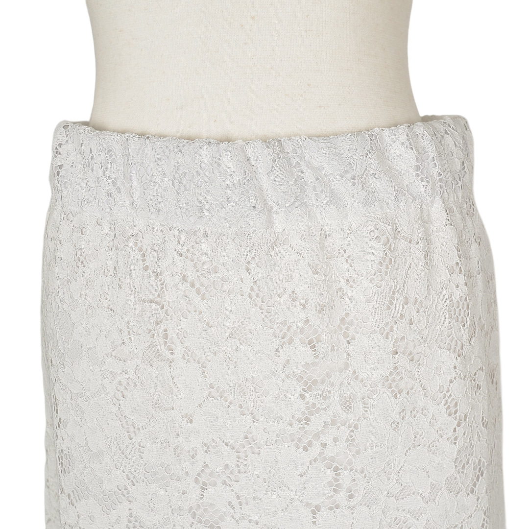 ラッセルレース/スカート（ホワイト） | 横浜元町 近沢レース店