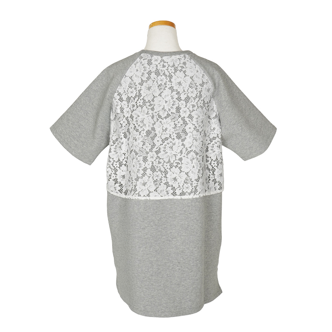 ラッセルレース/チュニック（ライトグレー） | 横浜元町 近沢レース店